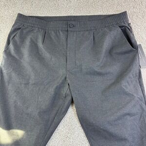 Shaquille O'Neal Mens 3XLT  Elastic Waist Performance Dress Pant Gray Career NWT